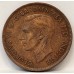 AUSTRALIA 1938 . ONE 1 PENNY . ERROR . PLANCHET FLAW